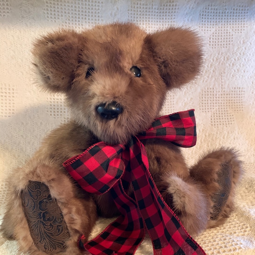 Gorgeous Real Mink Fur Jointed Bear 🐻